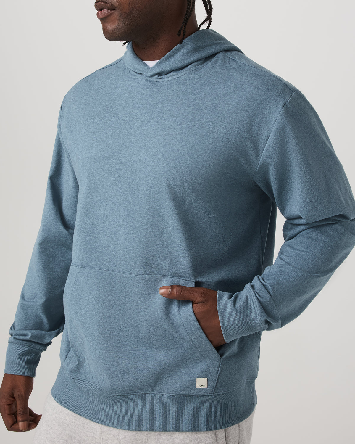 Coronado Pullover Hoodie 2.0 Men's Abyss Heather Hoodie | Vuori Online