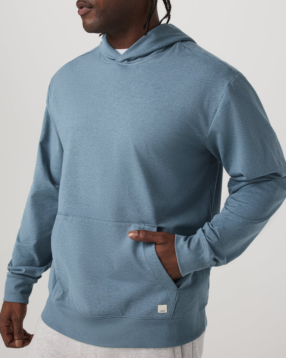 Coronado Pullover Hoodie 2.0 Men's Abyss Heather Hoodie | Vuori Online