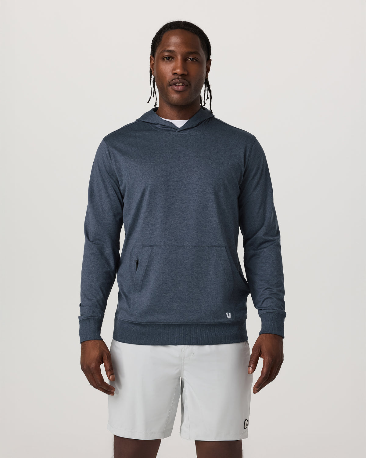 Sunday Hoodie 2.0 Men's Azure Heather Athletic Hoodie | Vuori Outlet