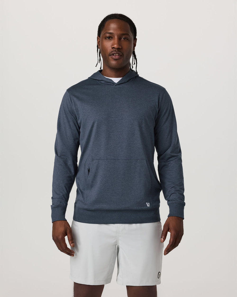 Sunday Hoodie 2.0 Men's Azure Heather Athletic Hoodie | Vuori Outlet