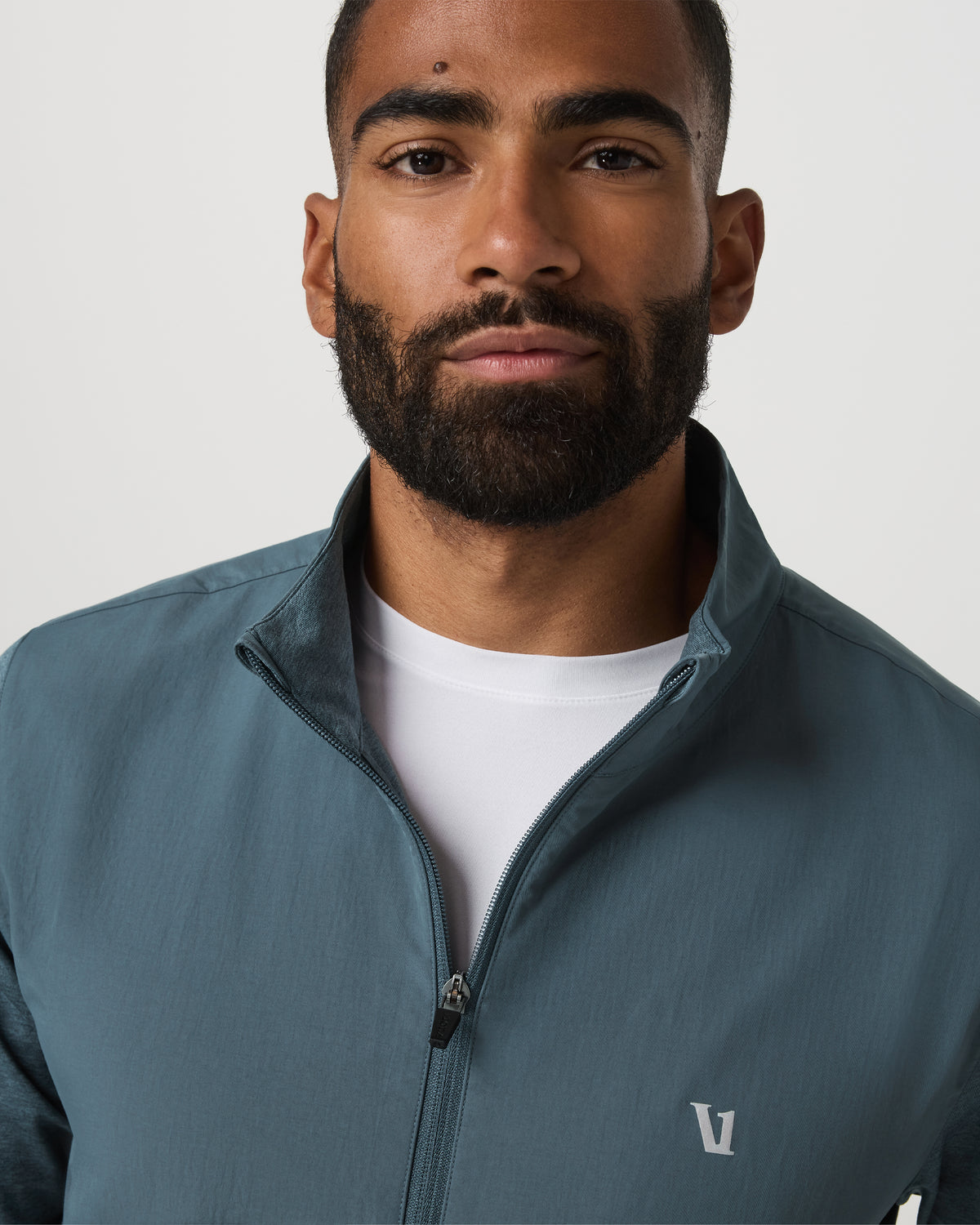 Sunday Element Half Zip Men's Blue Sea Heather Layer | Vuori US