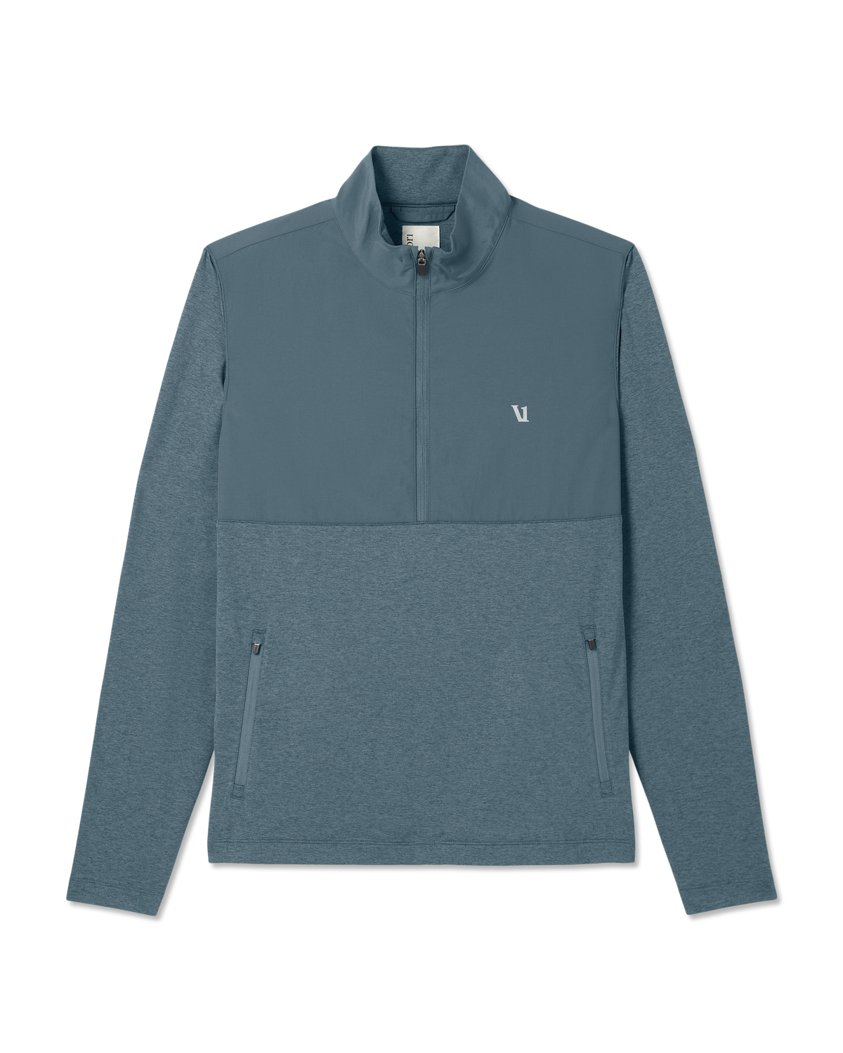 Sunday Element Half Zip Men's Blue Sea Heather Layer | Vuori US