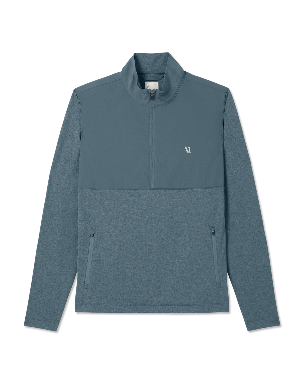 Sunday Element Half Zip Men's Blue Sea Heather Layer | Vuori US