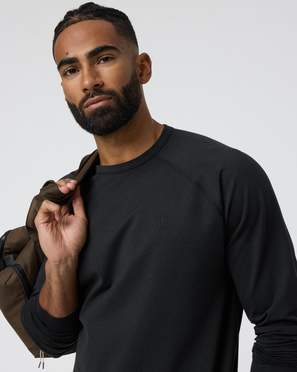 Coronado Crew Black Heather | Vuori Discount
