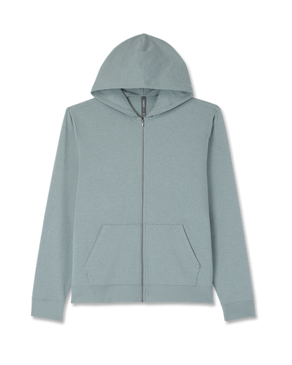 Coronado Full Zip Hoodie 2.0 Misty Blue Heather Jacket | Vuori Sale