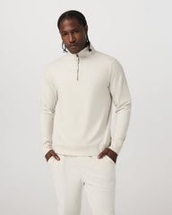Coronado Half Zip Men's Ivory Heather Pullover | Vuori On sale