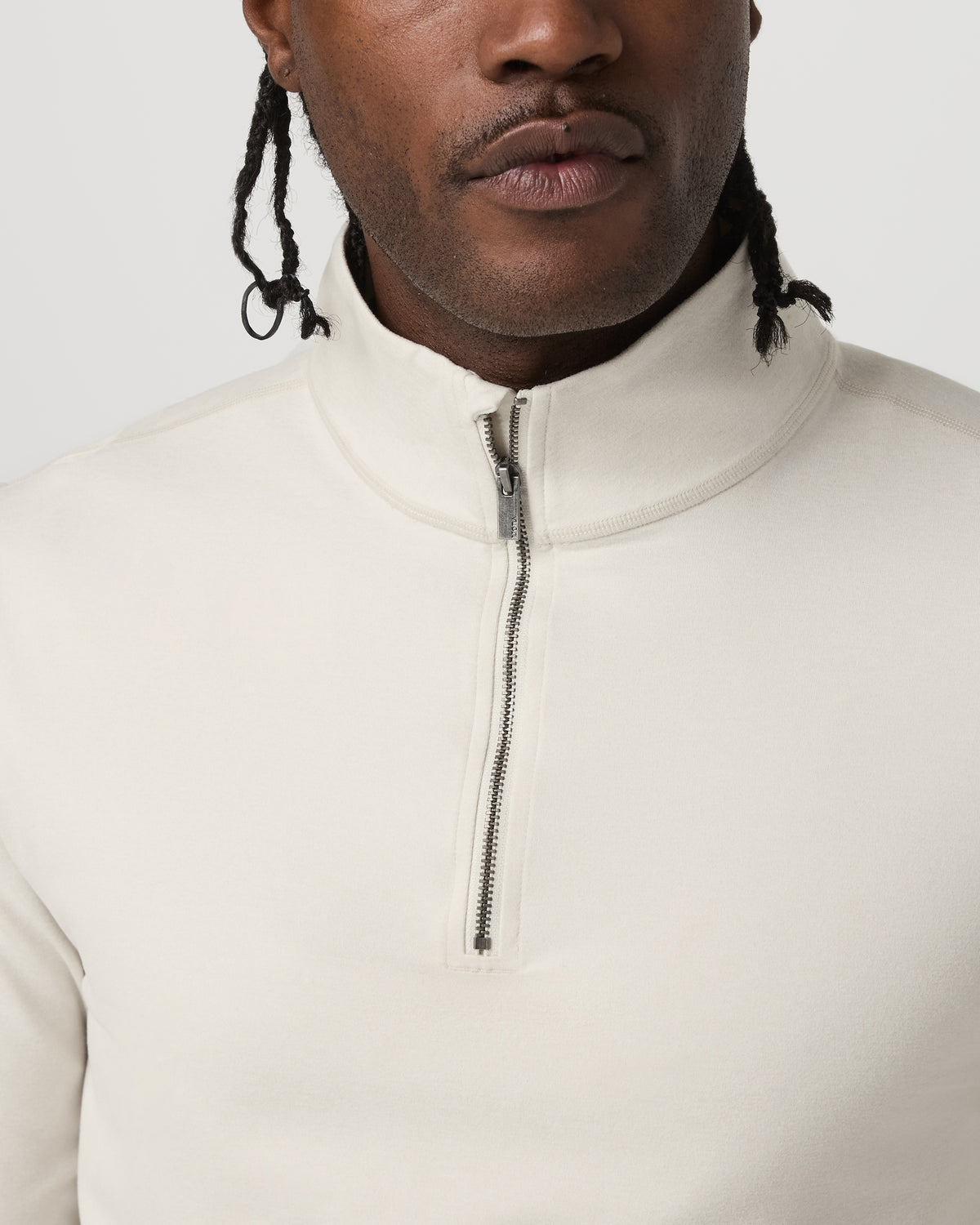 Coronado Half Zip Men's Ivory Heather Pullover | Vuori On sale