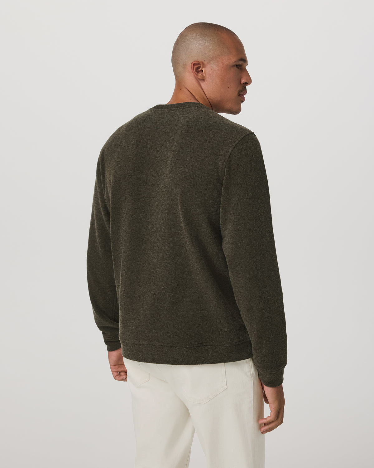 Beach Fleece Crew Men's Dark Oregano Heather Sweatshirt | Vuori Online
