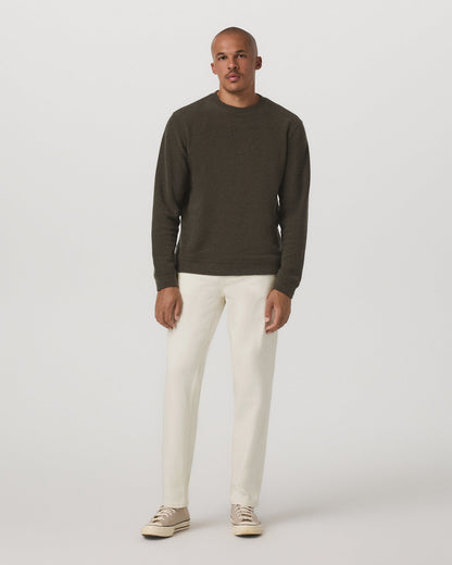 Beach Fleece Crew Men's Dark Oregano Heather Sweatshirt | Vuori Online