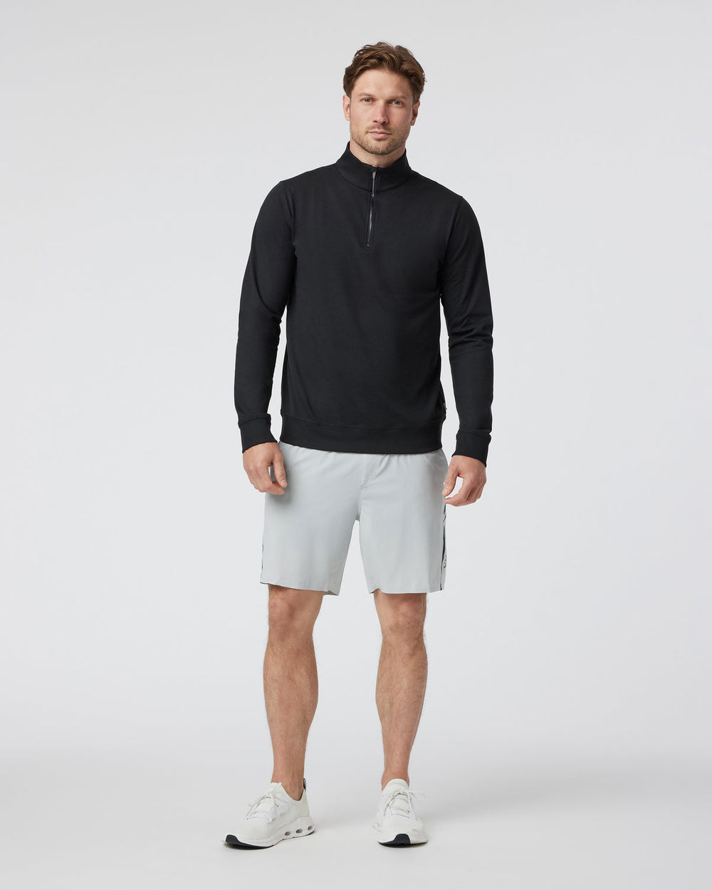 Coronado Half Zip Black Heather | Vuori Outlet