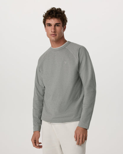 Coronado Crew - Relaxed Fit Driftwood Heather Crewneck | Vuori US