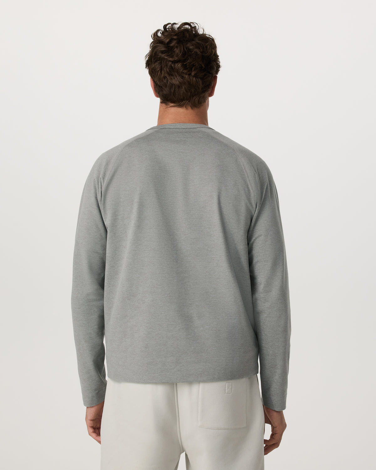 Coronado Crew - Relaxed Fit Driftwood Heather Crewneck | Vuori US