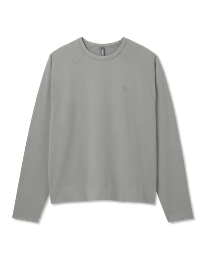 Coronado Crew - Relaxed Fit Driftwood Heather Crewneck | Vuori US