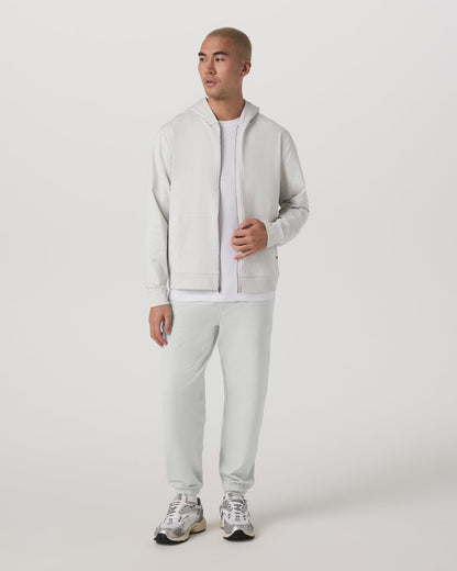 Coronado Full Zip Hoodie 2.0 Men's Salt Heather Jacket | Vuori Clothing