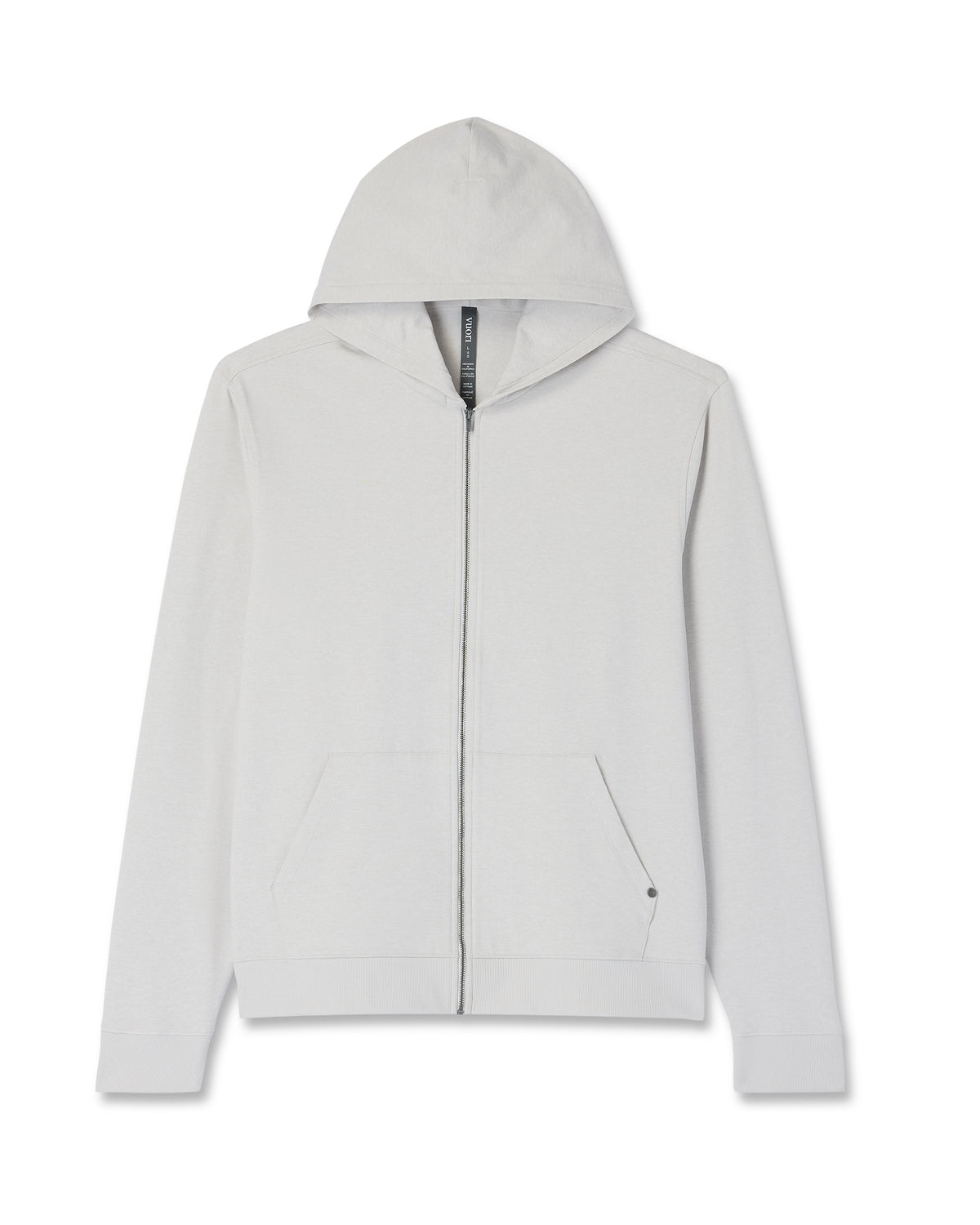Coronado Full Zip Hoodie 2.0 Men's Salt Heather Jacket | Vuori Clothing