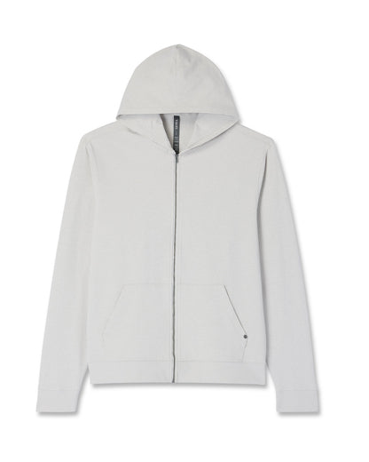 Coronado Full Zip Hoodie 2.0 Men's Salt Heather Jacket | Vuori Clothing
