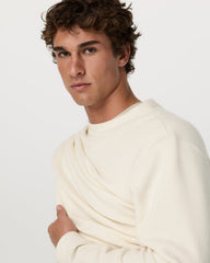 Beach Fleece Crew Men's Bone Heather Crewneck | Vuori