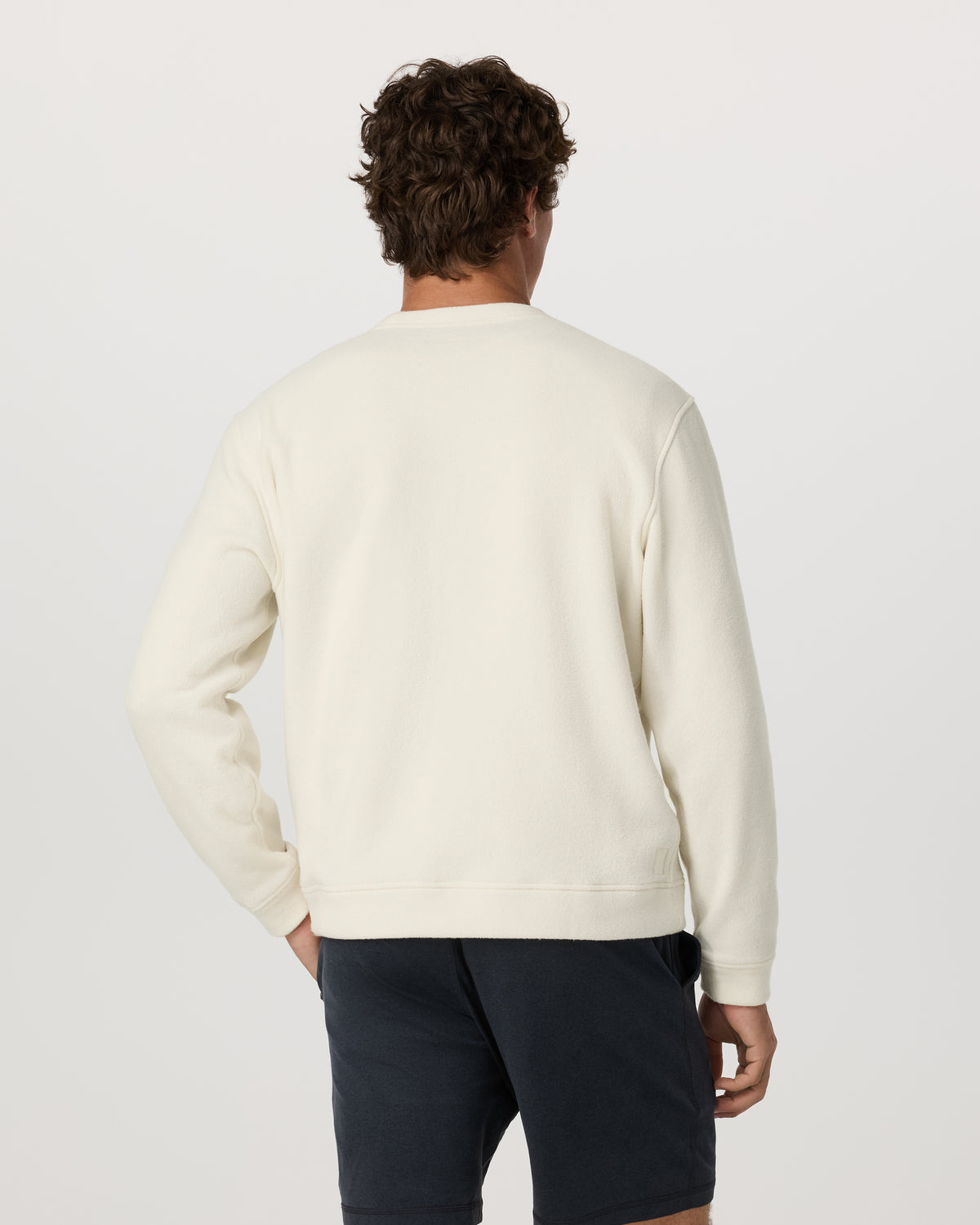 Beach Fleece Crew Men's Bone Heather Crewneck | Vuori