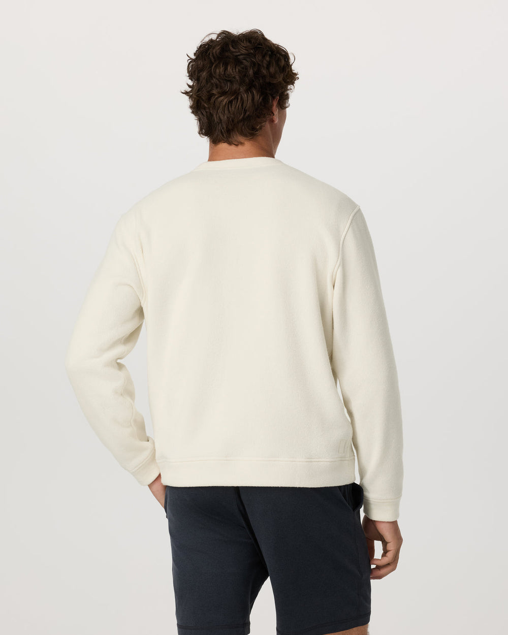 Beach Fleece Crew Men's Bone Heather Crewneck | Vuori