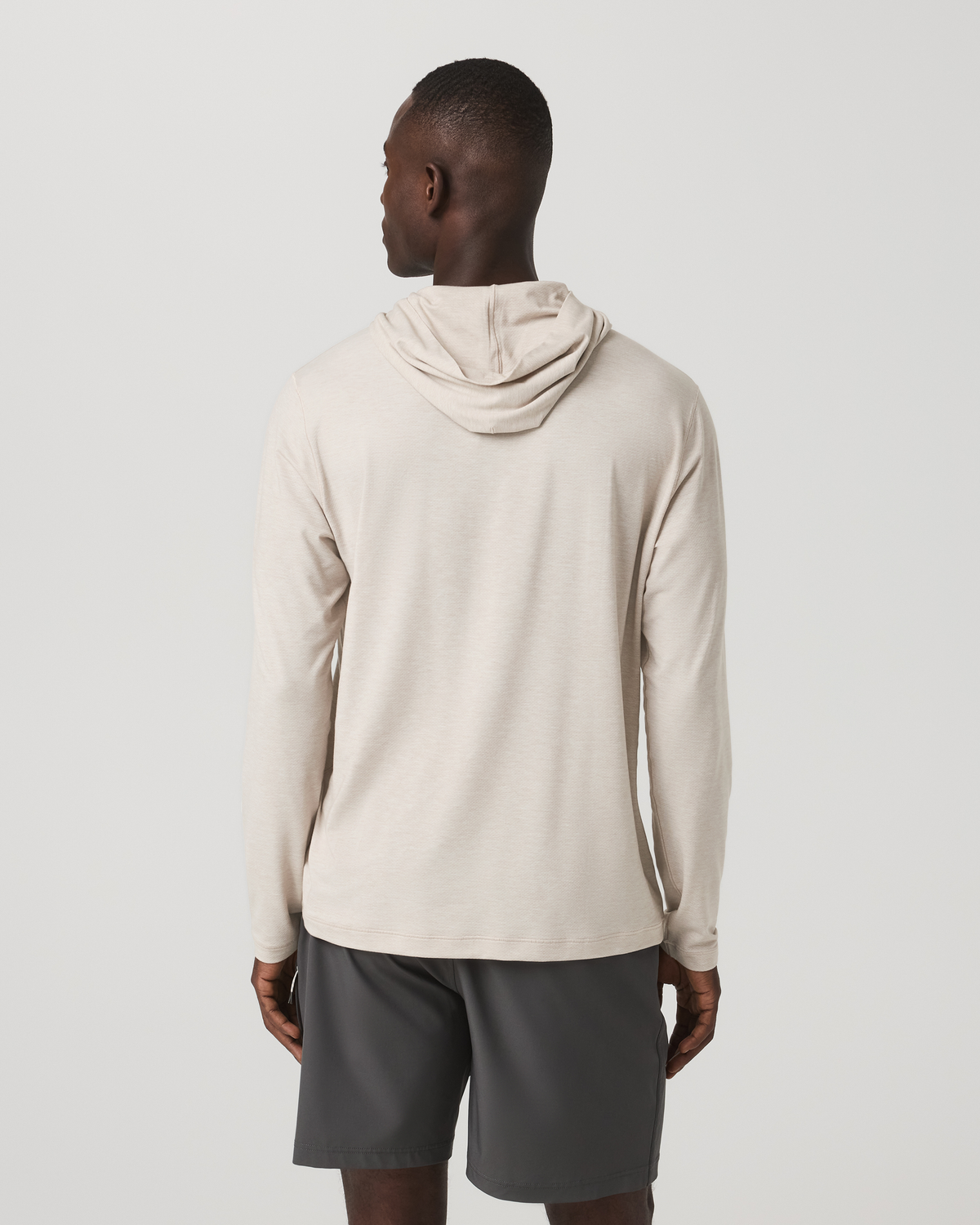Men's Long Sleeve Everyday Fitness Hoodie Oatmeal Heather | Vuori Discount