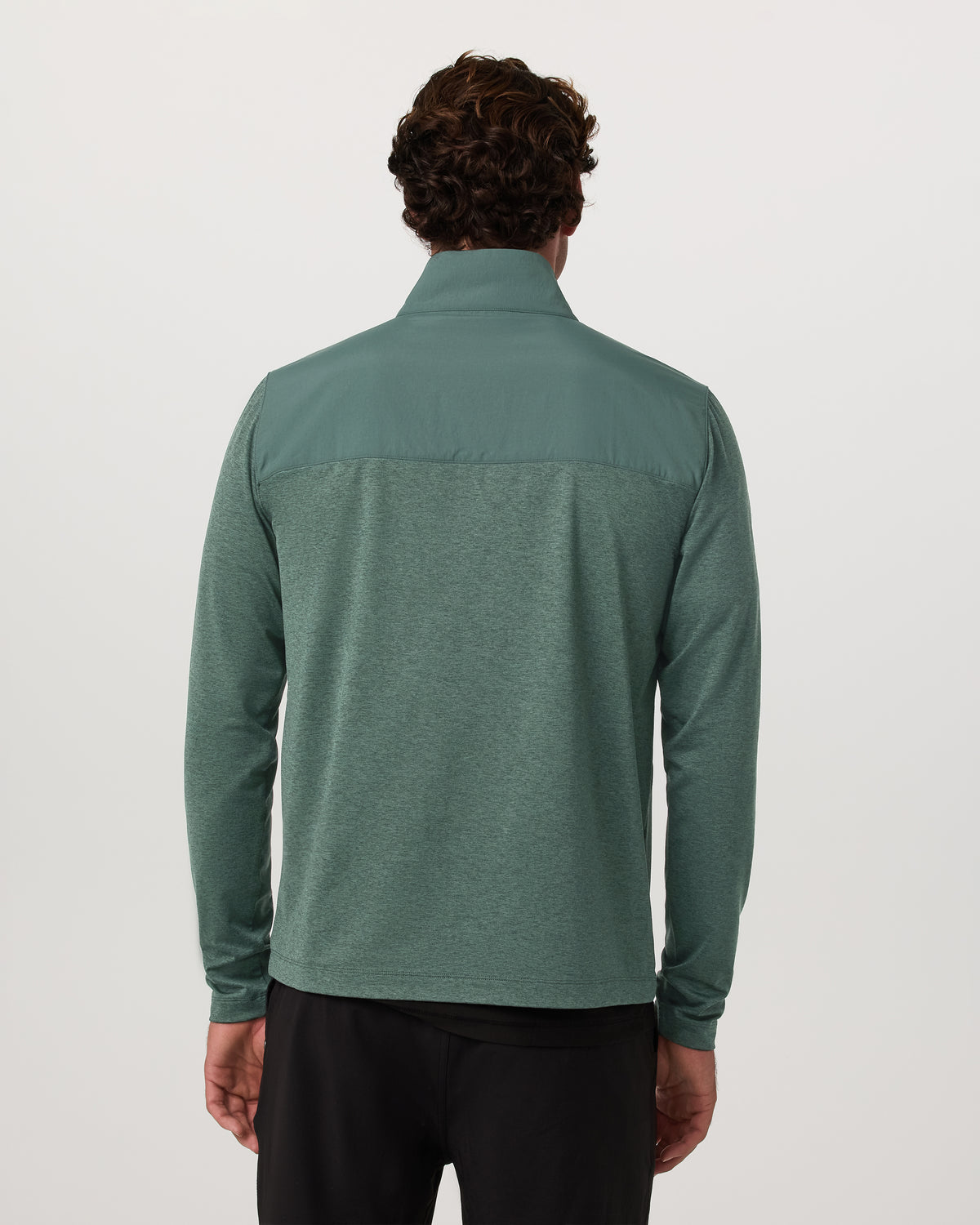 Sunday Element 1/2 Zip Agate Green Heather Pullover | Vuori On sale