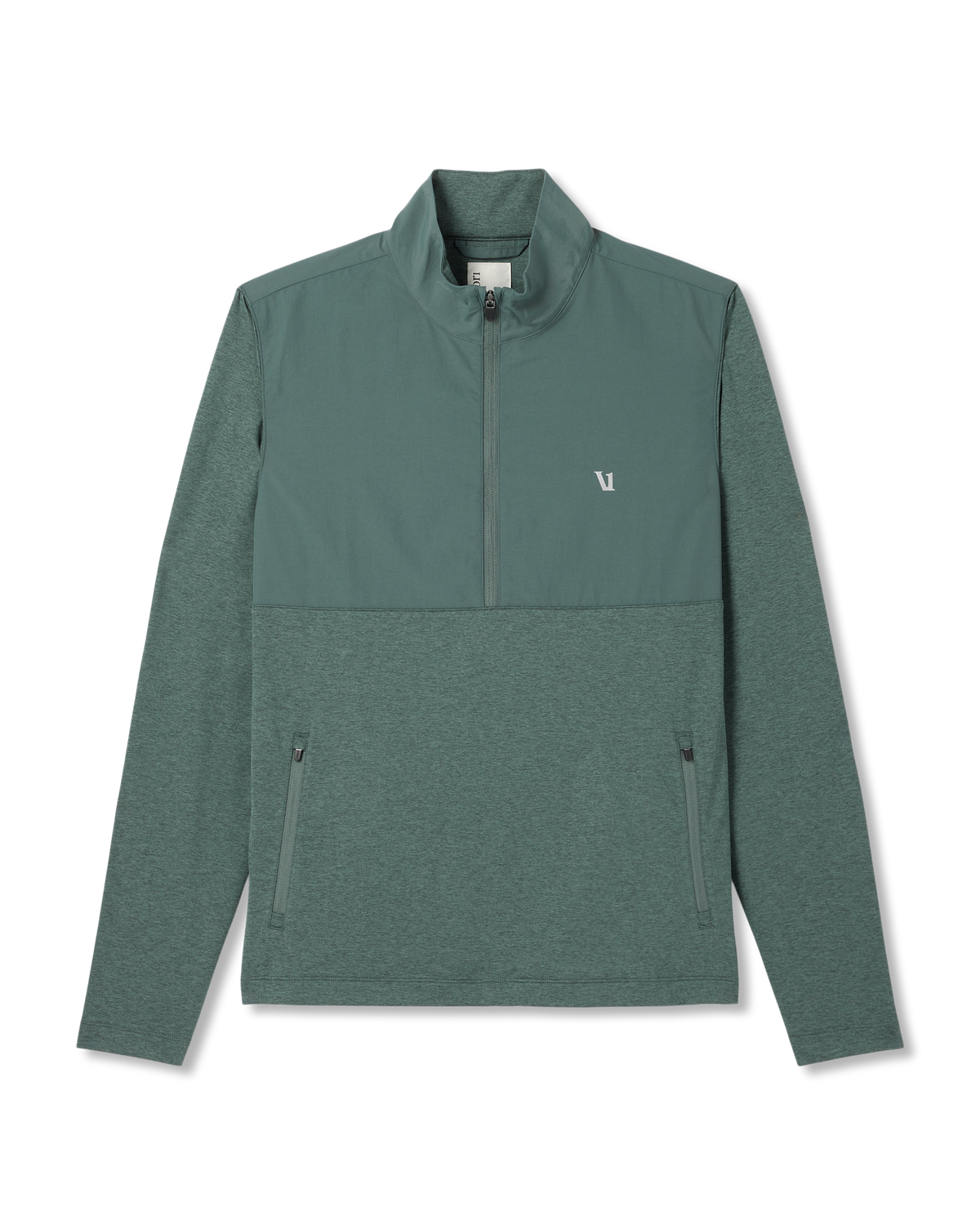 Sunday Element 1/2 Zip Agate Green Heather Pullover | Vuori On sale