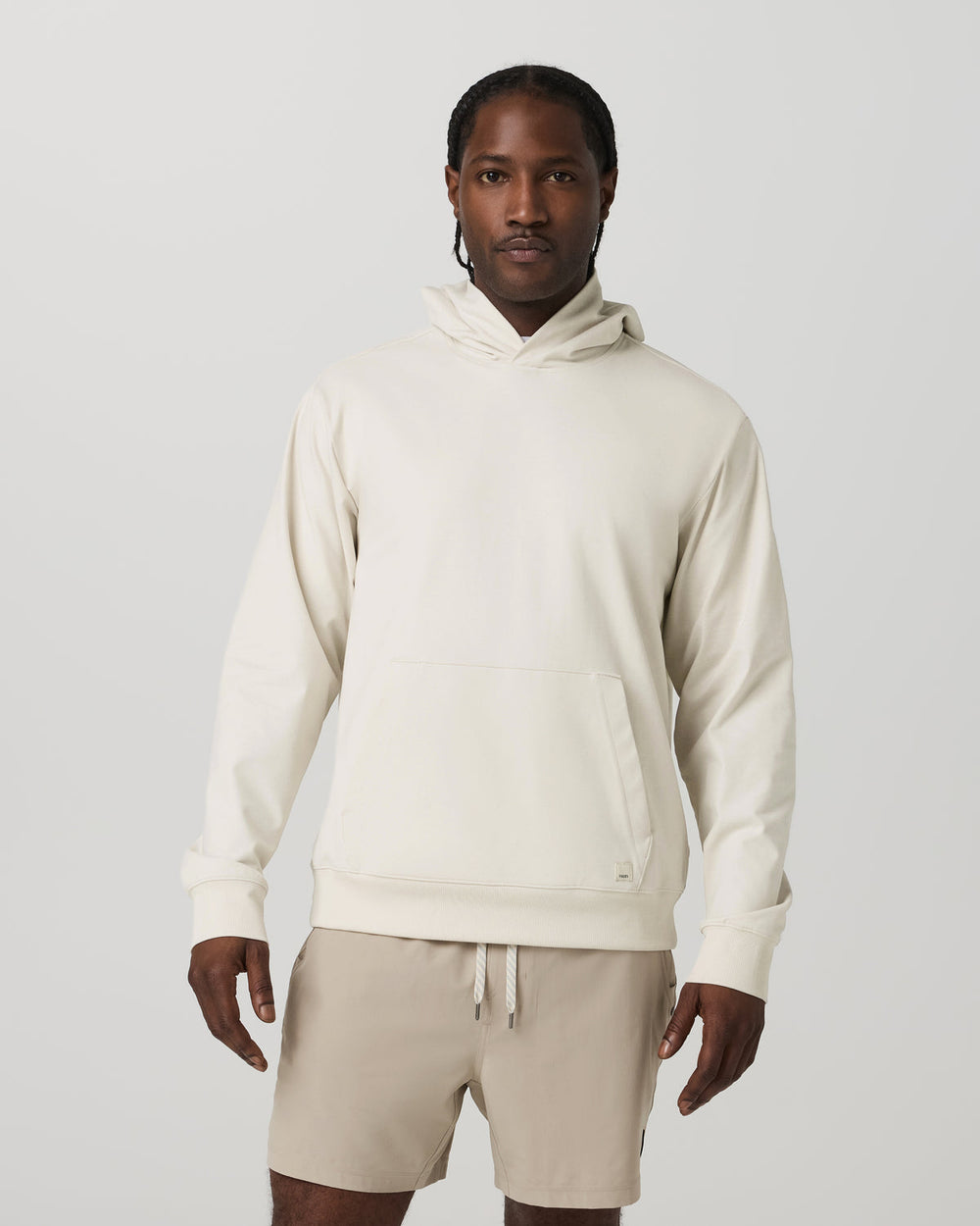 Coronado Pullover Hoodie 2.0 Men's Ivory Heather Hoodie | Vuori Outlet
