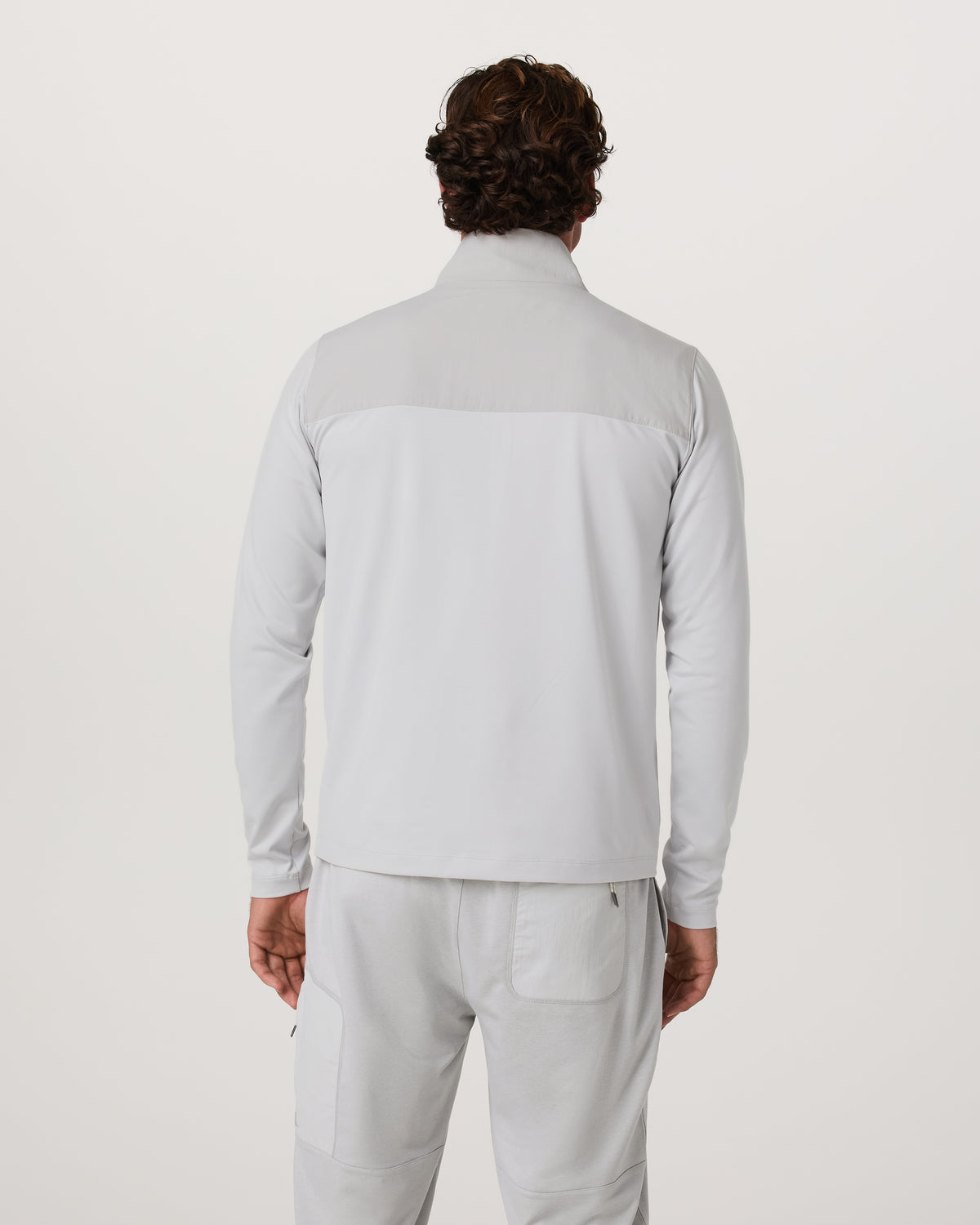 Sunday Element 1/2 Zip Men's Frost Grey Pullover | Vuori US