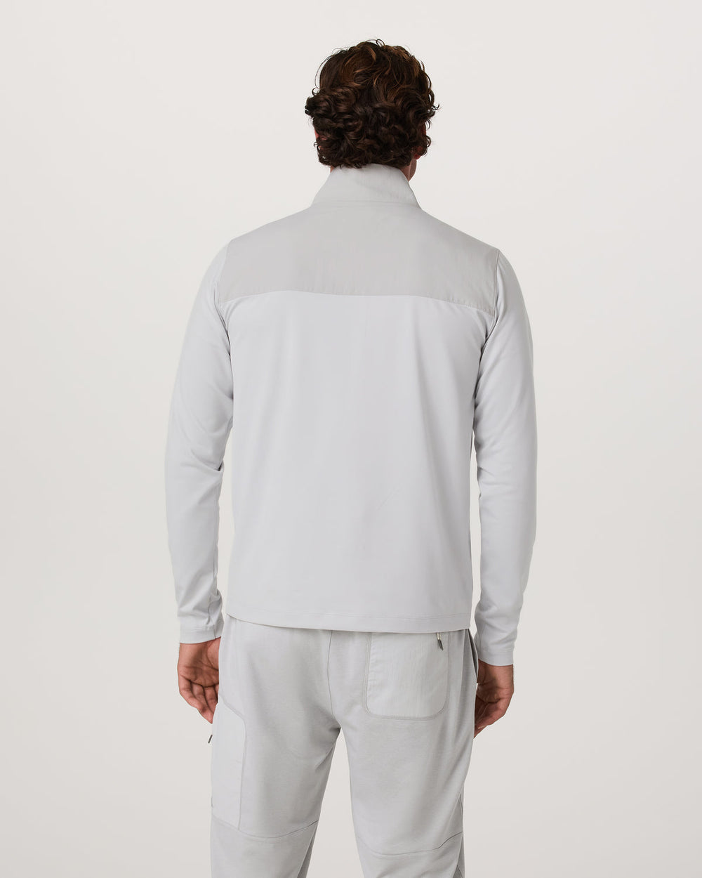 Sunday Element 1/2 Zip Men's Frost Grey Pullover | Vuori US