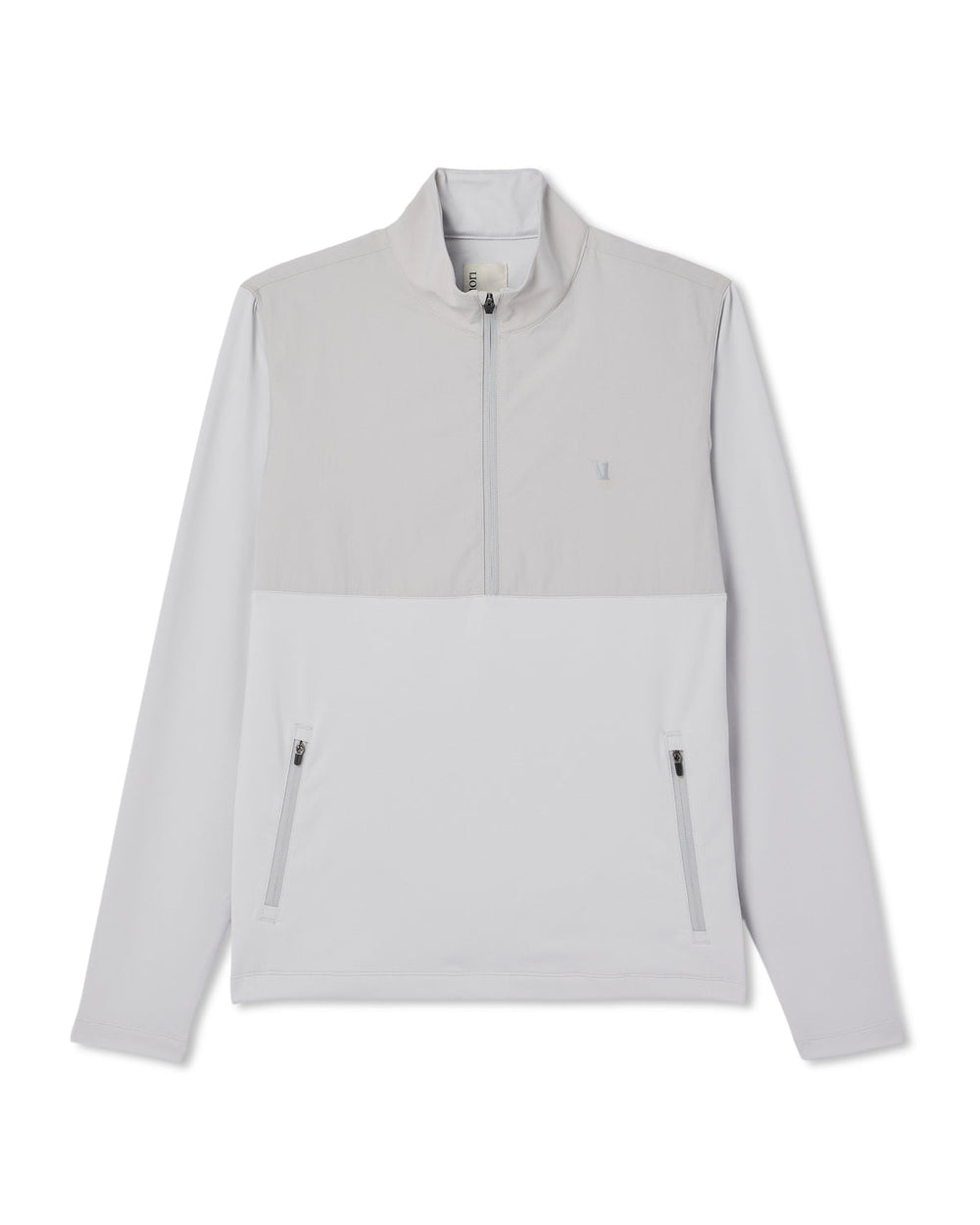 Sunday Element 1/2 Zip Men's Frost Grey Pullover | Vuori US