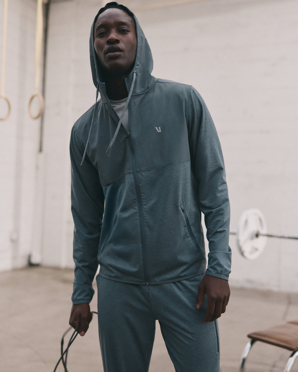 Sunday Element Jacket Men's Blue Sea Heather Jacket | Vuori