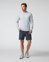 Ponto Performance Crew Men's Platinum White Pullover | Vuori Discount