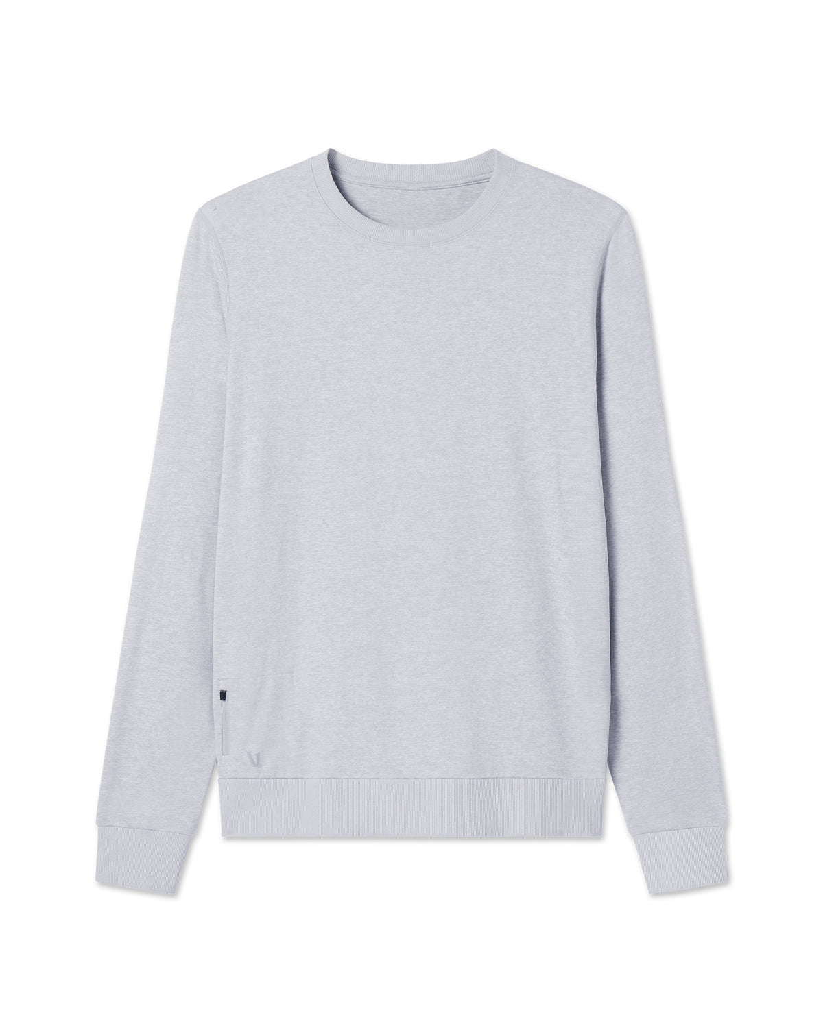 Ponto Performance Crew Men's Platinum White Pullover | Vuori Discount