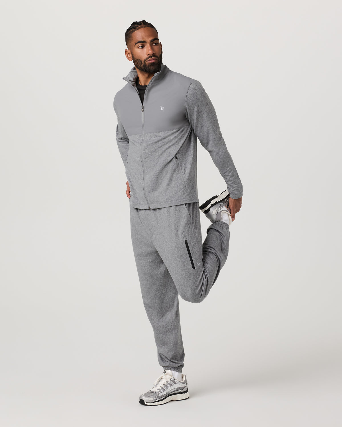 Sunday Element Track Jacket Men's Grey Heather | Vuori On sale