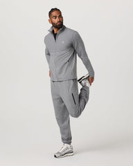 Sunday Element Track Jacket Men's Grey Heather | Vuori On sale