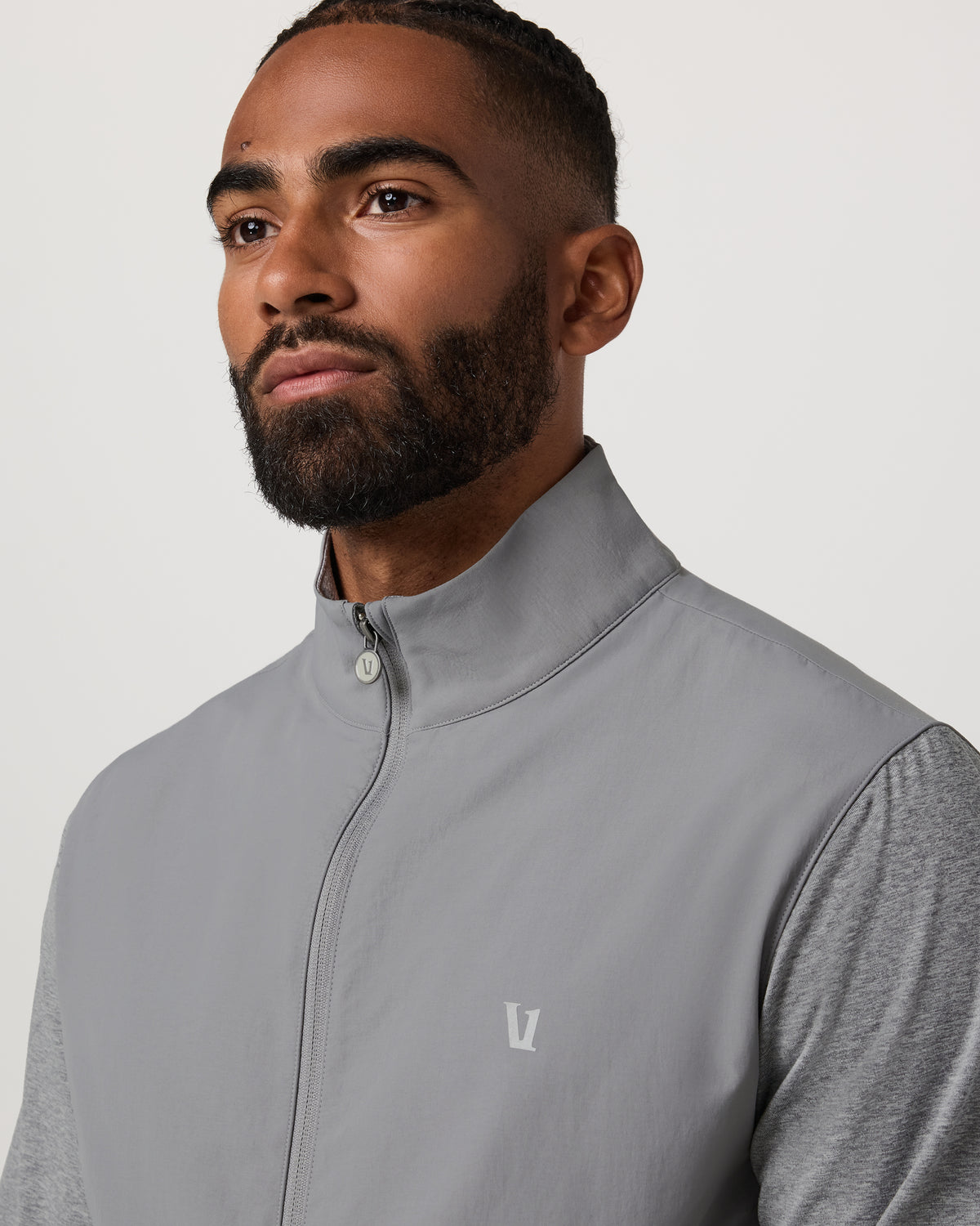 Sunday Element Track Jacket Men's Grey Heather | Vuori On sale