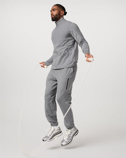 Sunday Element Track Jacket Men's Grey Heather | Vuori On sale