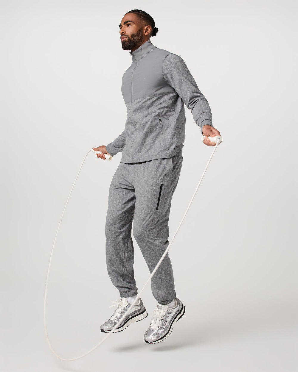 Sunday Element Track Jacket Men's Grey Heather | Vuori On sale