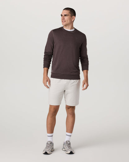 Ponto Performance Crew Men's Sangria Heather Crew Neck | Vuori For sale