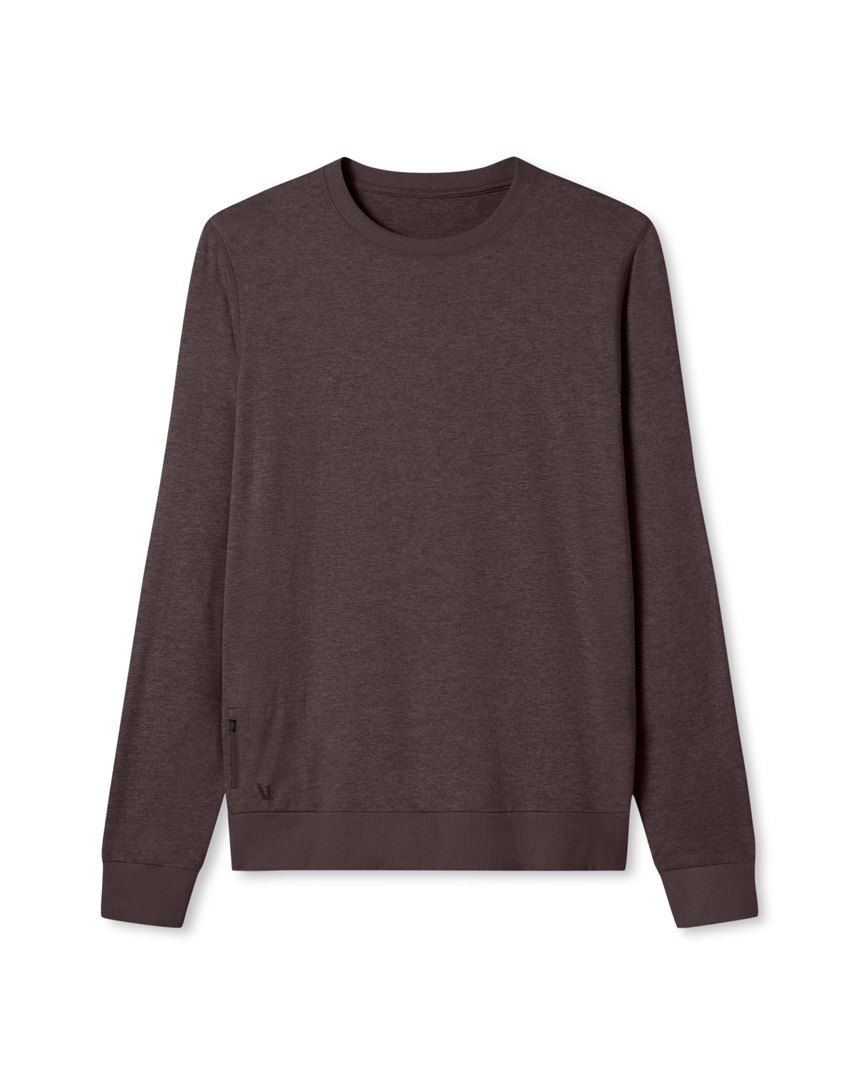 Ponto Performance Crew Men's Sangria Heather Crew Neck | Vuori For sale