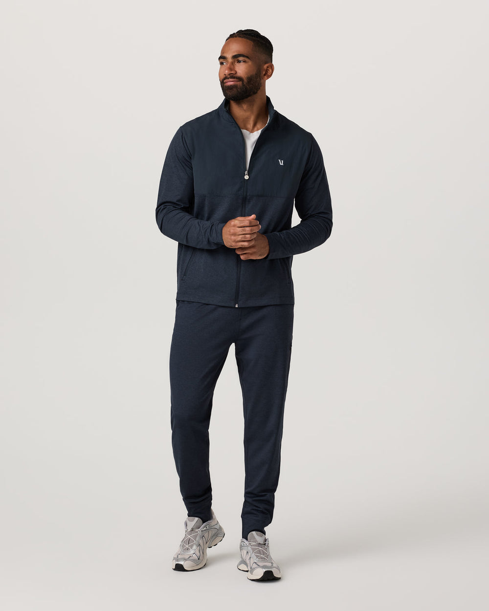 Sunday Element Track Jacket Men's Ink Heather Jacket | Vuori Online