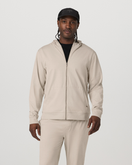 Men's Coronado Full Zip Hoodie 2.0 Limestone Heather | Vuori Outlet