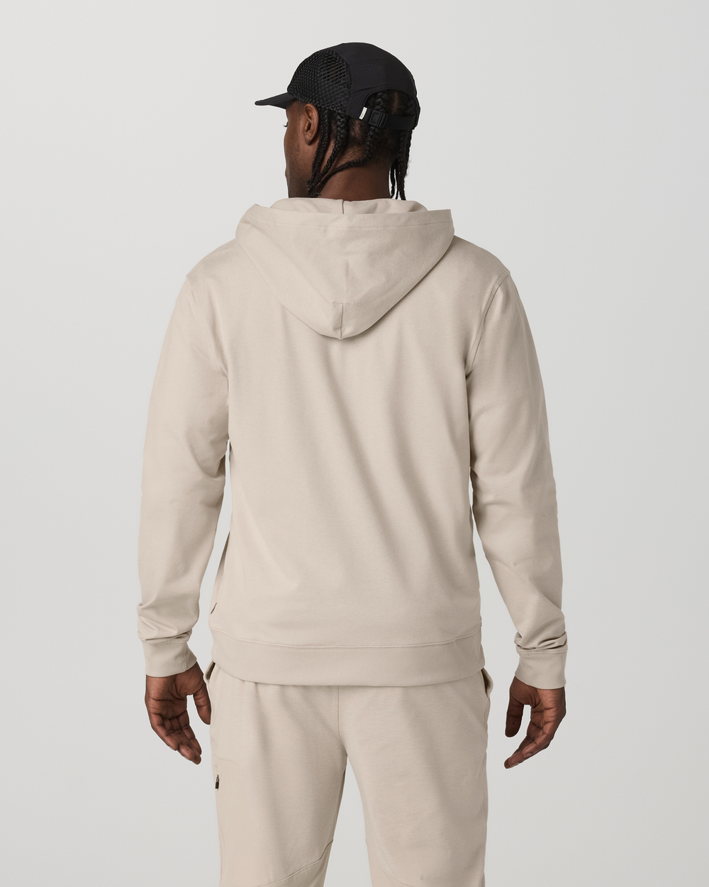 Men's Coronado Full Zip Hoodie 2.0 Limestone Heather | Vuori Outlet