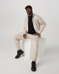 Men's Coronado Full Zip Hoodie 2.0 Limestone Heather | Vuori Outlet