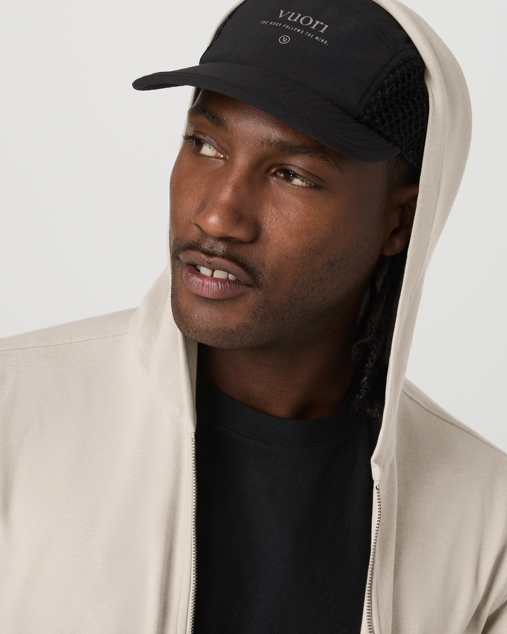 Men's Coronado Full Zip Hoodie 2.0 Limestone Heather | Vuori Outlet