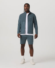 Sunday Element Track Jacket Men's Blue Sea Heather Jacket | Vuori US