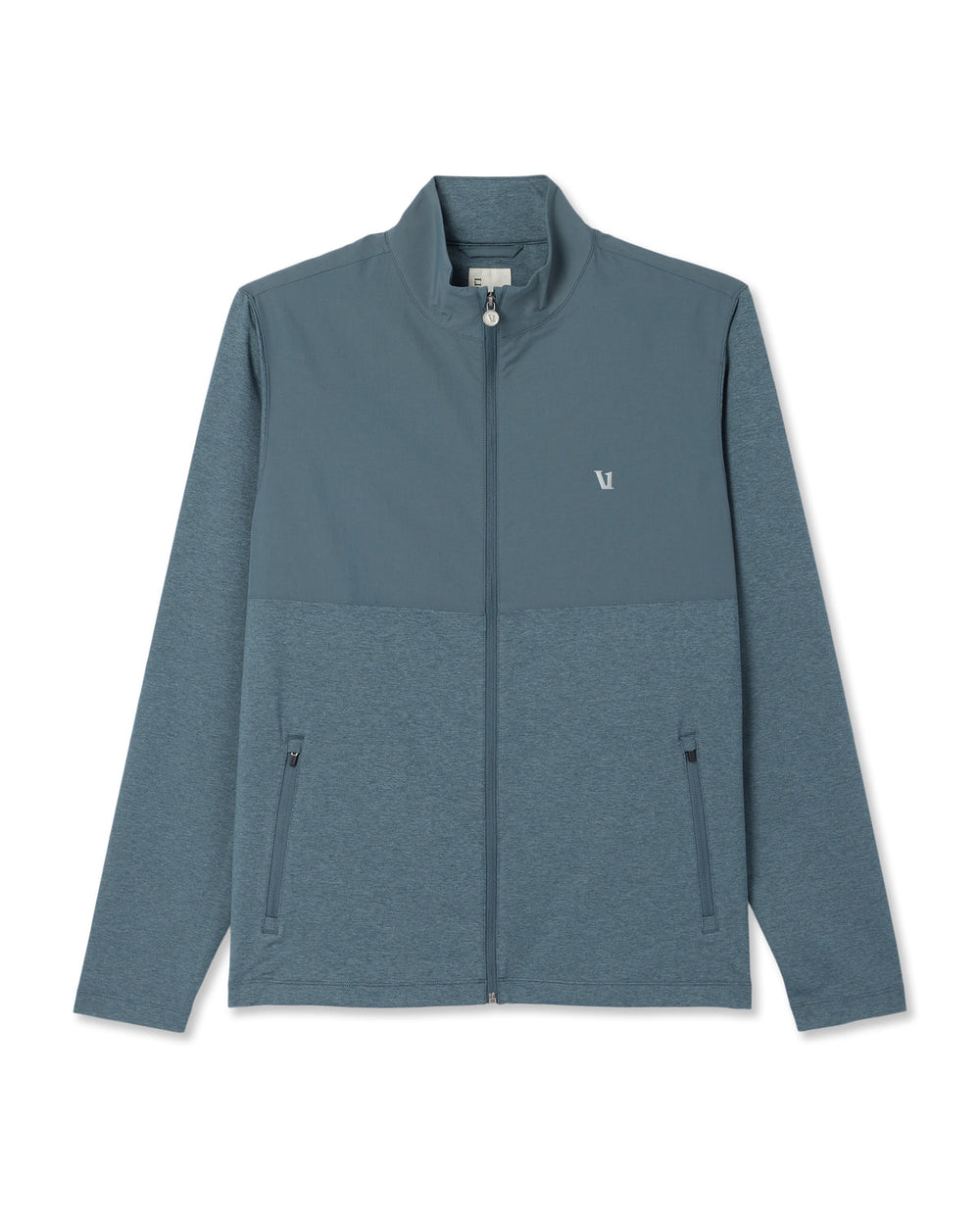 Sunday Element Track Jacket Men's Blue Sea Heather Jacket | Vuori US