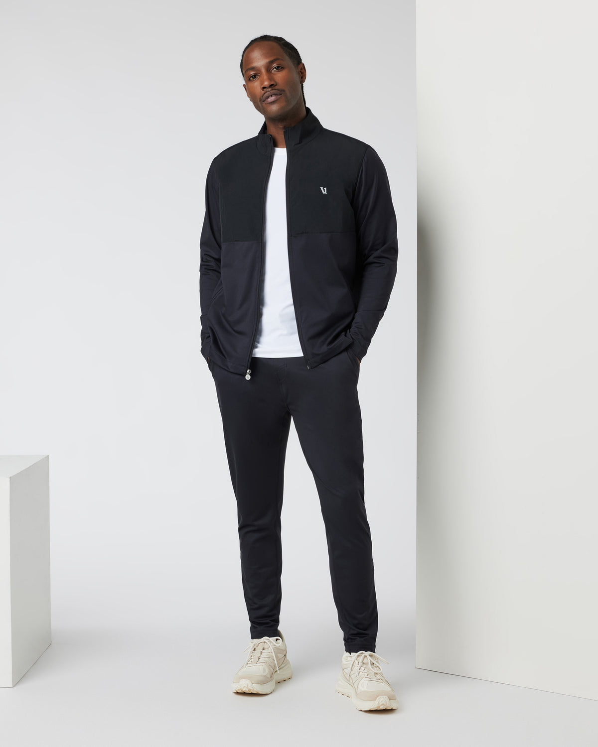 Sunday Element Track Jacket Men's Black Jacket | Vuori