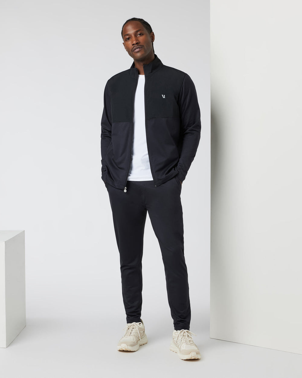 Sunday Element Track Jacket Men's Black Jacket | Vuori