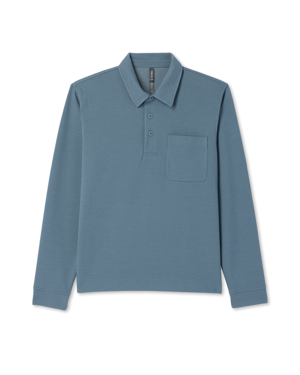 Long Sleeve Waffle Polo Men's Abyss Polo Shirt | Vuori Discount
